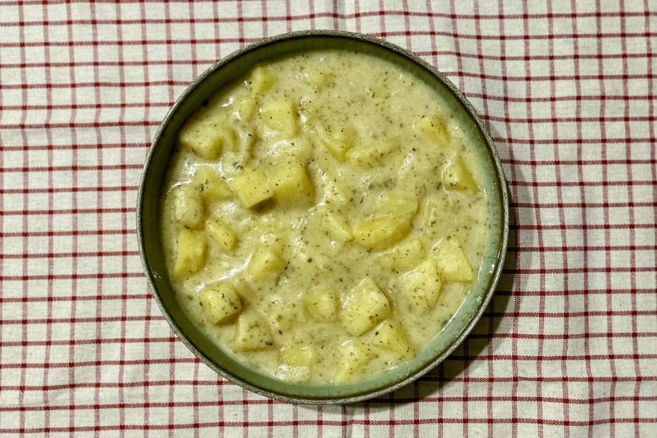 Burgonyafőzelék majoránnával