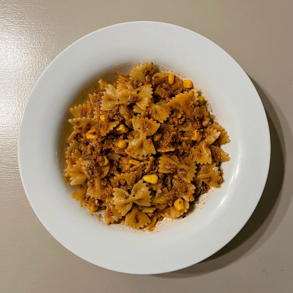 Paradicsomos-kukoricás darált húsos tészta